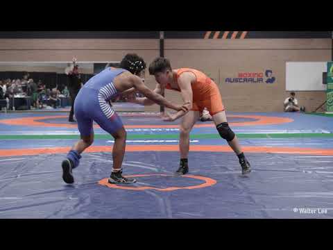TRENT JAEGGI vs MARCEL ROGERS (match 2) [4K VIDEO]  -  AUST. NATIONAL WRESTLING CHAMPIONSHIPS 2022