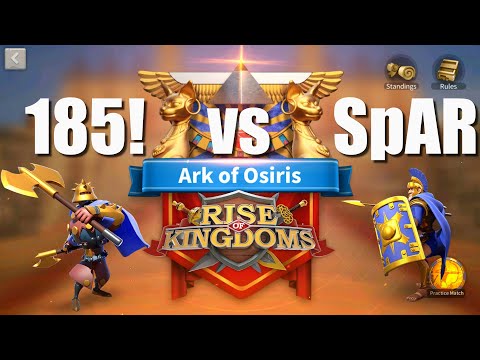 Ark with SpAR vs 185! - very intense Ark of Osiris - Zenobia and Chandra in action- Rise of Kingdoms