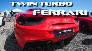 Twin Turbo Ferrari 488 GTB at the Half Mile