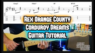 Rex Orange County Corduroy Dreams Guitar Tutorial Lesson