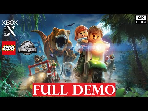 LEGO JURASSIC WORLD Gameplay Walkthrough FULL DEMO [4K 60FPS XBOX SERIES X] - No Commentary