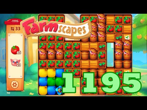Farmscapes Level 1195 HD Gameplay Walkthrough | 3 - match game | android | ios | pc | GameGo Game
