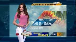 preview picture of video 'Fannia Lozano y el clima en Las Noticias Monterrey 08:00 AM 15-Mar-2013 Full HD'