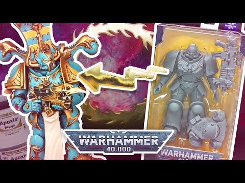 Converting a Warhammer 40k Thousand Sons Chaos Space Marine from a Mcfarlane Primaris action figure