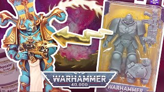 Converting a Warhammer 40k Thousand Sons Chaos Space Marine from a Mcfarlane Primaris action figure