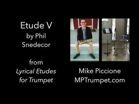 Snedecor Lyrical Etudes for Trumpet - Etude 5