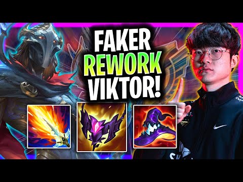 FAKER IS A BEAST WITH VIKTOR NEW REWORK! | T1 Faker Plays Viktor Mid vs Jayce!  Season 2024