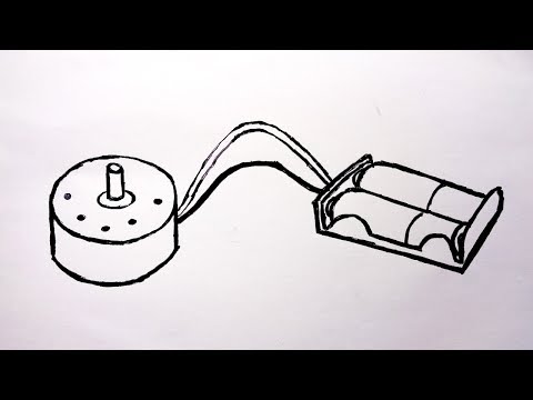 Como Desenhar Motor DC e Pilhas