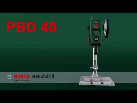 Stalinės gręžimo staklės Bosch PBD 40 video