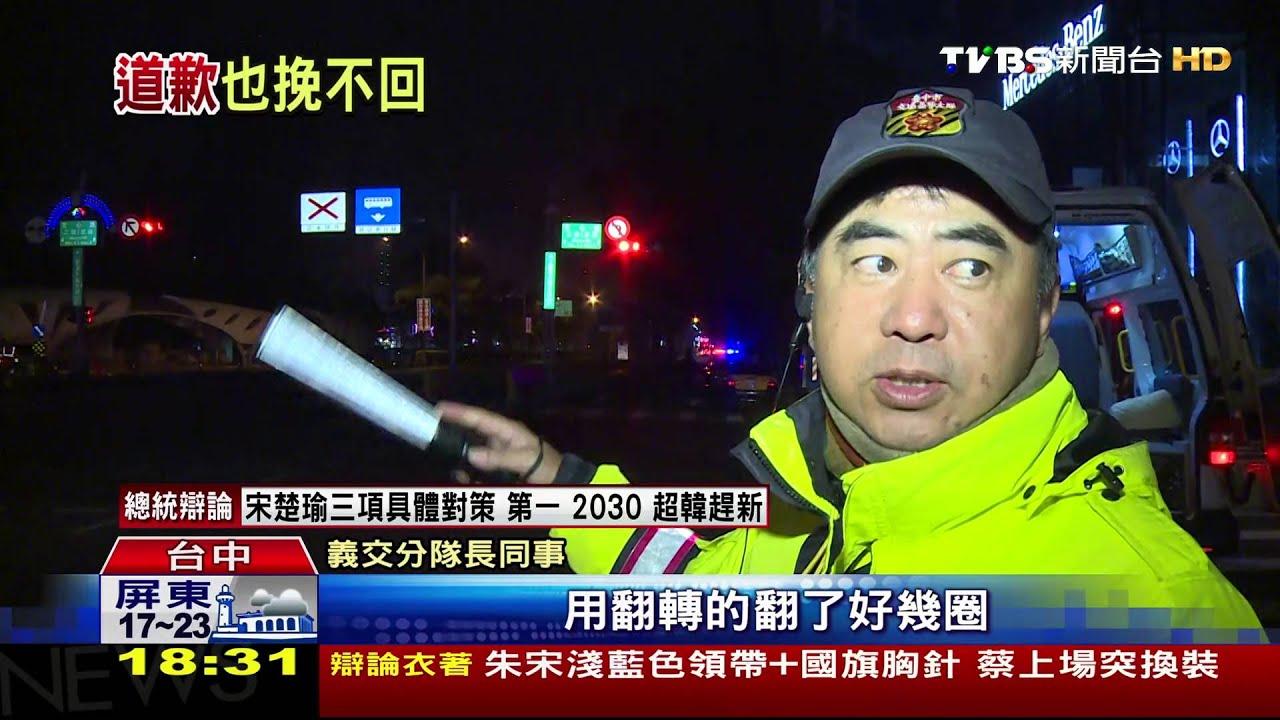 又是酒駕！轎車沒煞衝分隔島　義交遭撞死