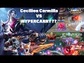 Mobile Legends Cecilion Carmilla VS HYPERCARRY WIN OR LOSE Feat Bruno Nana Uranus
