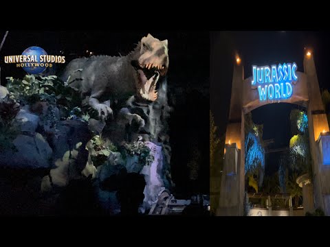 [2022] Jurassic World Ride at Night in Universal Studios Hollywood : Full Ride POV #universal
