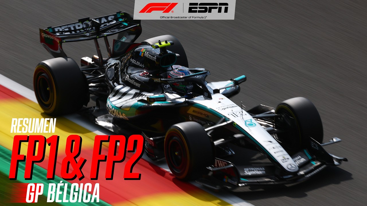 ANTONELLI MARCÓ EL RITMO EL VIERNES EN BÉLGICA | FUERTE ACCIDENTE DE GASLY | COLAPINTO 7° | RESUMEN