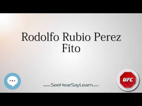Rodolfo Rubio Perez   UFC Fighter s Nicknames 🔊