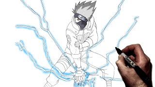 Download lagu Cara Menggambar Kakashi (Sikap Chidori) | Langkah demi Langkah | Naruto mp3