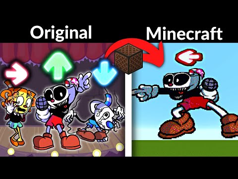 6Soup - FNF Character Test | Gameplay Vs Minecraft Note Block | Cuphead.exe | Playground