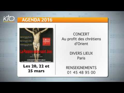 Agenda du 18 mars 2016