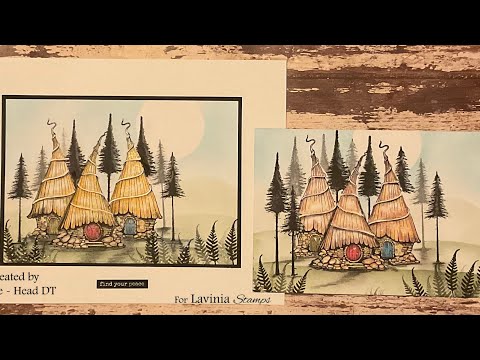 Masking & our Honeysuckle Cottage by Jo Rice #laviniastamps #masking ng