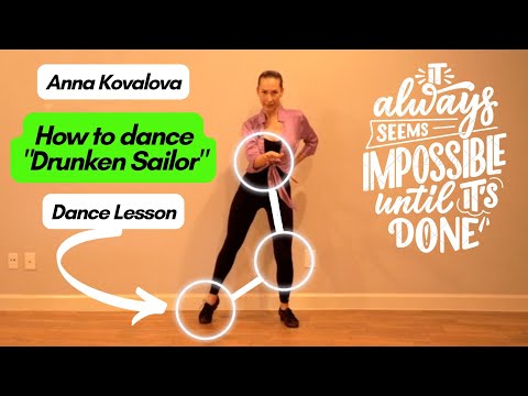 Anna Kovalova - Jive Drunken Sailor Lesson (Sailor Shuffle tutorial) | Ballroom Dance Lesson
