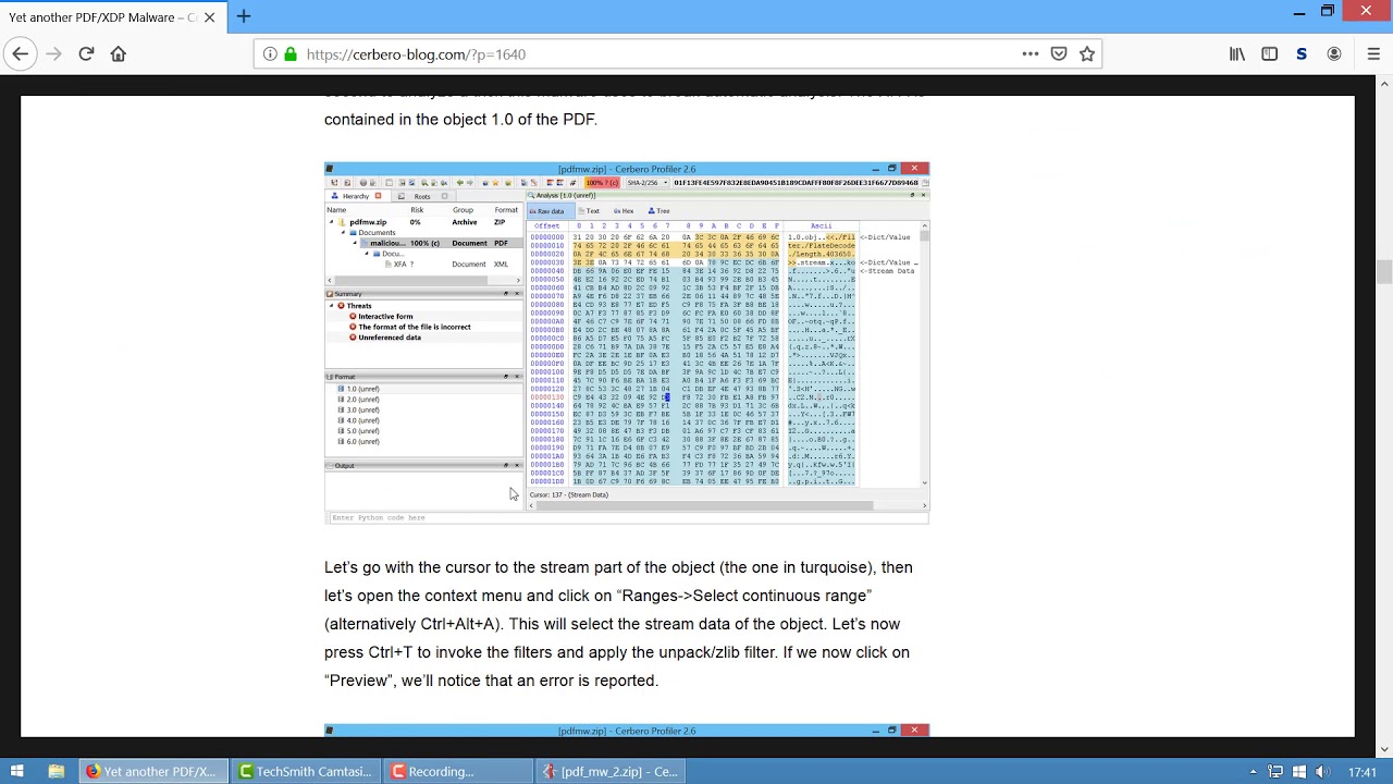 Yet another PDF/XDP Malware to Reverse Engineer