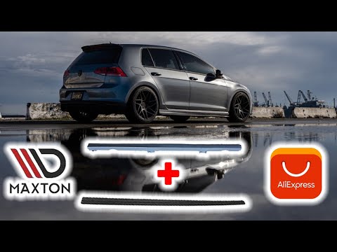 MK7 GOLF R & GTI side skirts installed on  GOLF TSI