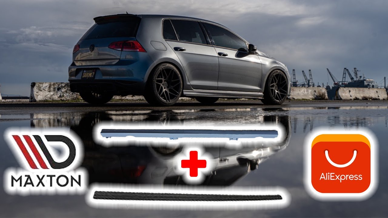 MK7 GOLF R & GTI side skirts installed on GOLF TSI