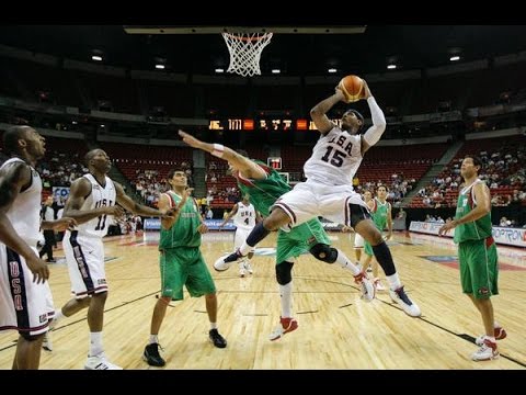 Mexico vs USA 2007 FIBA Americas Basketball Championship Quarter Final Round FULL GAME English