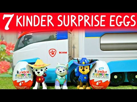 Paw Patroller Loaded with Kinder Surprise Eggs! Video