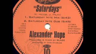 Alexander Hope - Saturdays (Saturday Nite Mix)