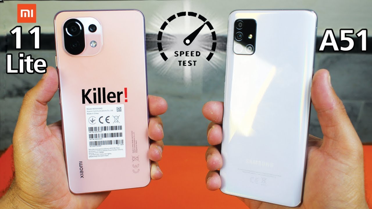 Xiaomi Mi 11 Lite vs Samsung Galaxy A51 - Speed Test! WOW😱