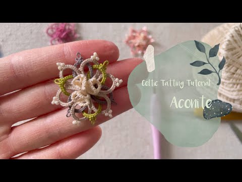 Tatting Tutorial for “Tiny Frozen Water Snowflake ” without bead designed by LillianTatLace