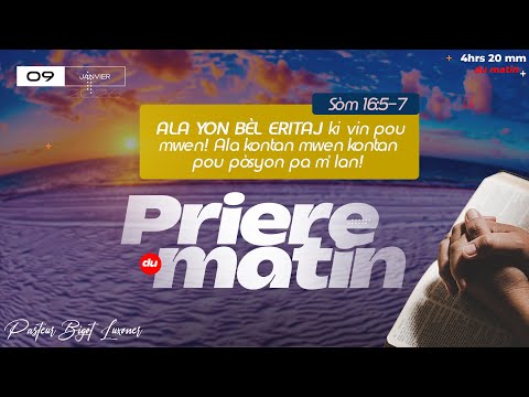 BONDYE GEN PLUS POU OU - PRIÈRE DU MATIN -VENDREDI  09 JANVIER 2026 - FRERE BIGOT LUXONER