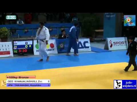 Zviadi Khanjaliashvili (GEO) - Kazuhiko Takahashi (JPN) [+100kg] bronze