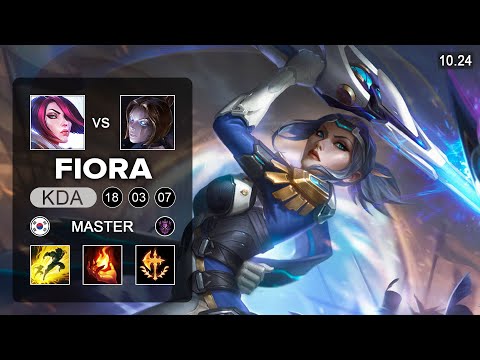 Fiora Mid vs Orianna - KR Master Patch 10 24
