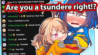 Gigi got too much into flirting with Kronii that made her act like a tsundere