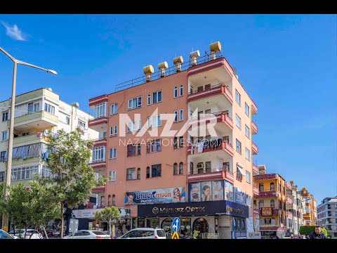 2+1 furnished apartment with separate kitchen for rent in Alanya center.