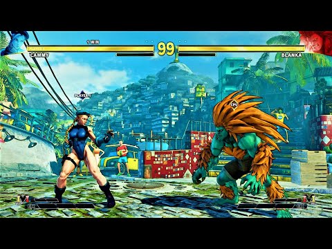 Cammy vs Blanka  (Hardest Al ) Street Fighter V.