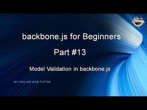 Learn backbone js tutorial from scratch for beginners Part 13 Model Validation in backbone js