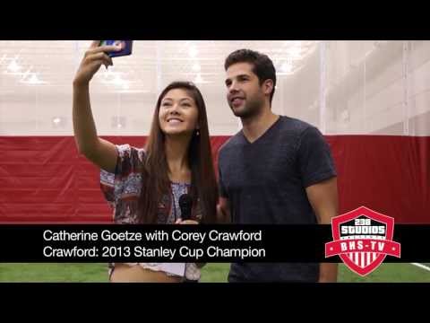 High School Reporter Interviews Corey Crawford of the Chicago Blackhawks