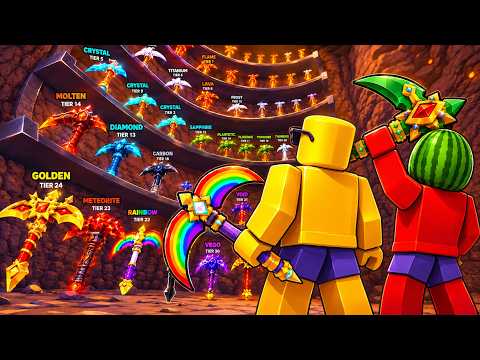 Spending $9,999,999 to MAX LEVEL in Pickaxe Tycoon