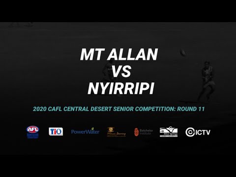 Mt Allan vs Nyirripi: Round 11 - 2020 TIO CAFL Central Desert Senior Competition