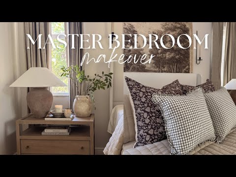 COZY MASTER BEDROOM MAKEOVER TRANSFORMATION 2025 | COZY BEDROOM DECORATING IDEAS