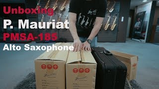 Video thumbnail for P. Mauriat PMSA-185 Alto Saxophone Unboxing by Saxophone Library