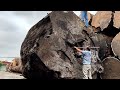Sawing A Tree Stump Weighing 60 Tons // Wood Cutting Skills