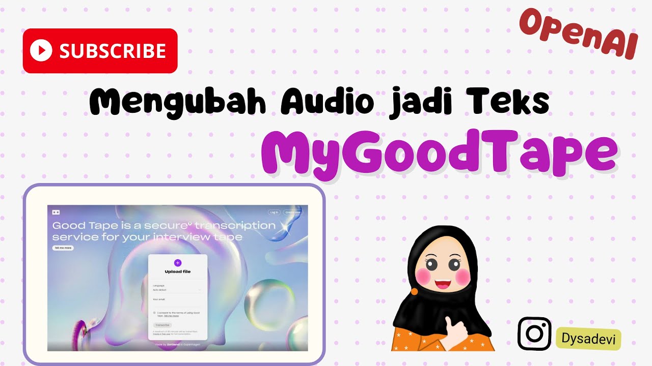 MyGoodTape : Mengubah Audio jadi Teks (Alat Bantu Wawancara Biar Kita Tetap Fokus Ngobrol)