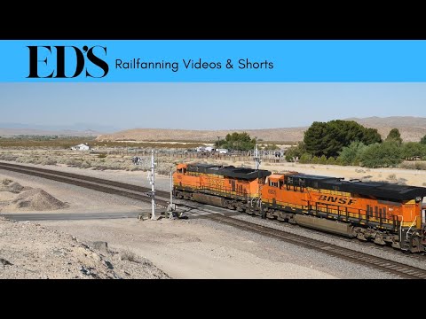Ed's Railfanning Video # 086 BNSF 7655 WB WORK TRAIN MP 10.6 CAJON SUB