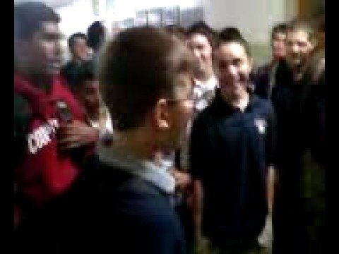 Albert Stanaj (in high school hallway)