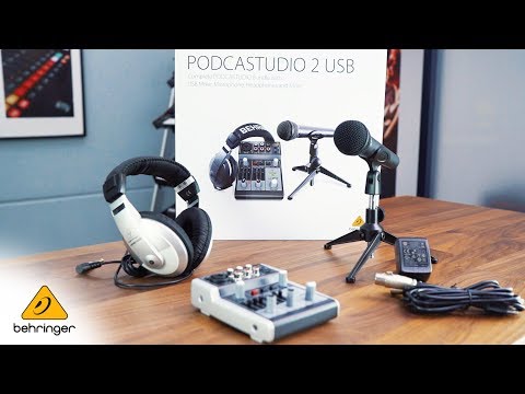 Демонстрация набора Behringer Podcastudio 2 USB
