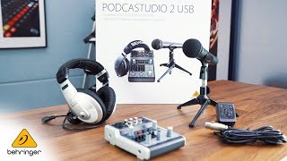Video thumbnail for Introducing the PODCASTUDIO 2 USB bundle by Behringer