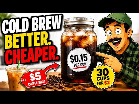 Stop Paying $6 for Coffee — This 30-Cent Cold Brew Tastes Better!